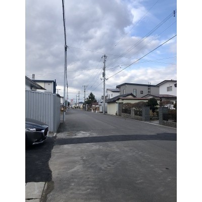 前面の道路もゆったり