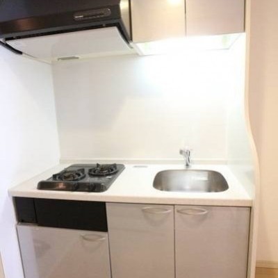 2口コンロで使い勝手のいいキッチンです。