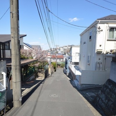 前面道路は幅員約4.10m/間口約13.20m。