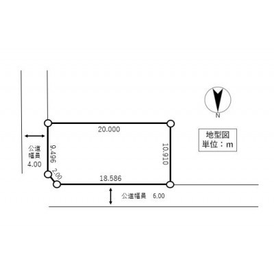 土地価格100万円、土地面積217㎡