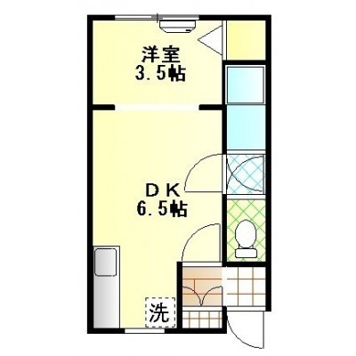 C号室はL字の角部分となります。