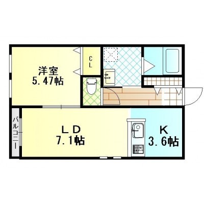 1号室は左下のお部屋です♪