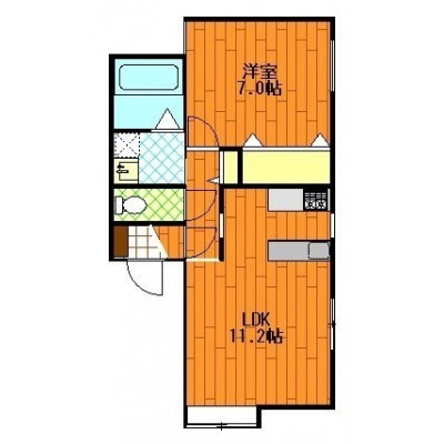 最上階アイランドキッチン付のお部屋です♪