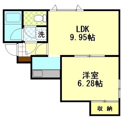 居間7.8帖/洋室6.2帖/キッチン2帖