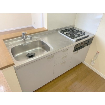 2口コンロ付きでお料理もはかどります♪