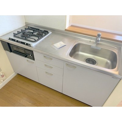 2口コンロ付きでお料理もはかどります♪