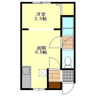 2-A号室 角部屋最上階です♪