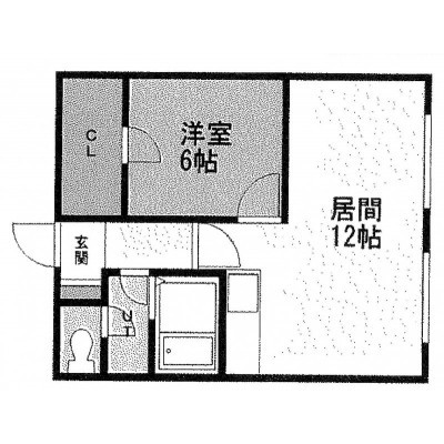 2階D号室間取り