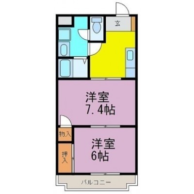 間取り2K