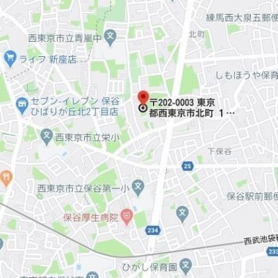 最寄り駅:保谷駅 徒歩18分またはひばりが丘駅 徒歩19分