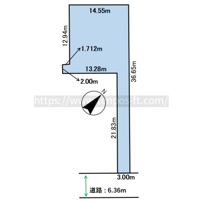 手稲区手稲本町3条2丁目　土地