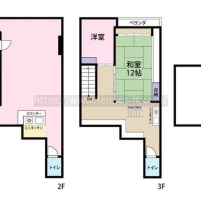 人気の祇園エリア！美容系、体験教室、物販などにおススメ！2-4階