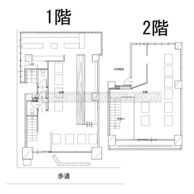 京都市左京区吉田牛ノ宮町　33万円　京都大学近く、洋食店居抜き店舗！路面1階＋2階物件！