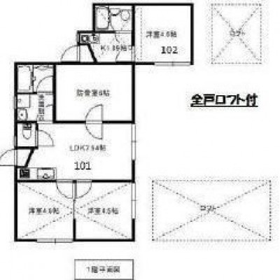 1階3LDK図面
