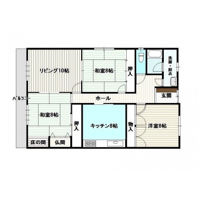 2階3LDKの間取り