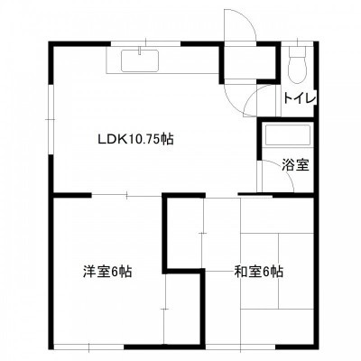 2F道路の間取りです。